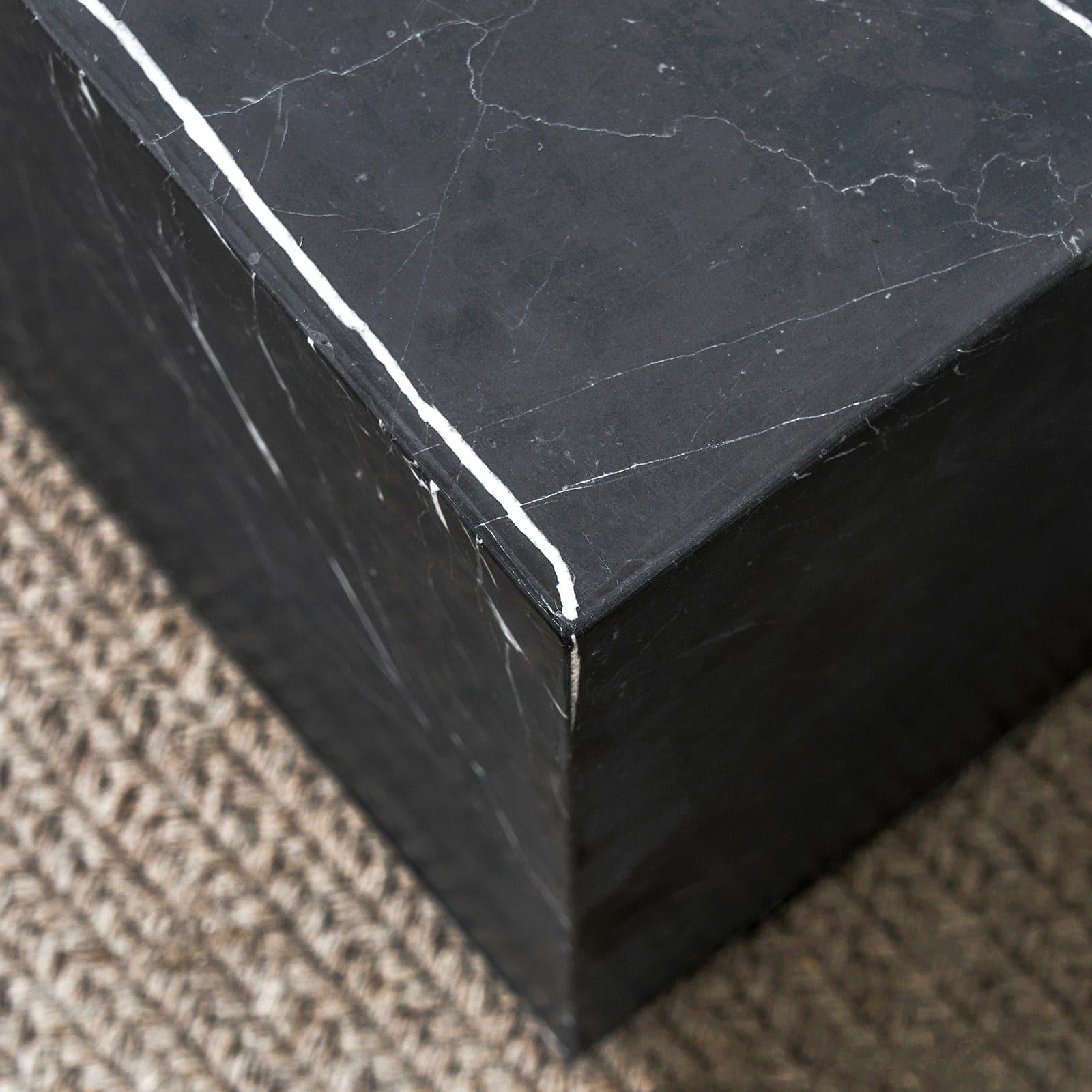 Sugar Cubes Coffee Table / Long - Black-And-White Marble - 1000*600mm - grado