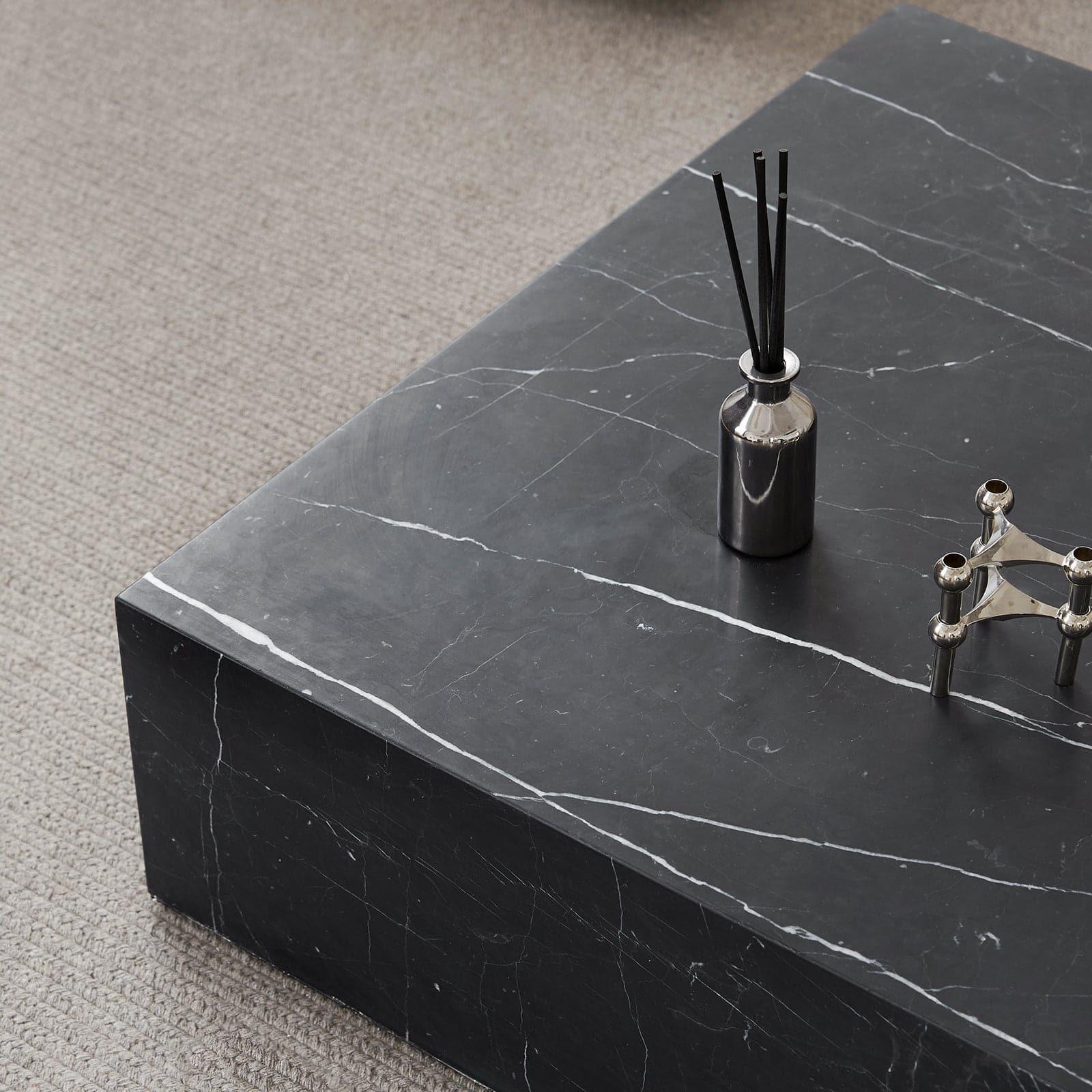 Sugar Cubes Coffee Table / Square - Black-And-White Marble - 900*900mm - grado