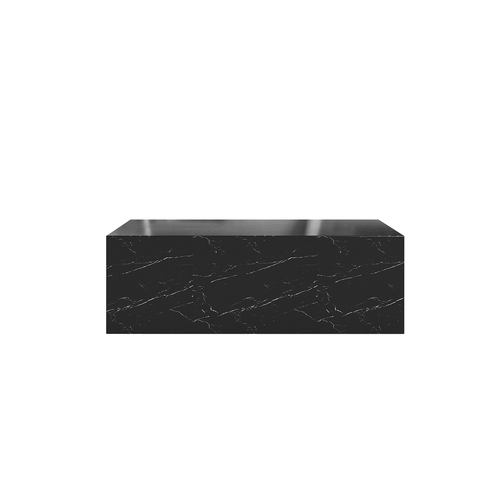 Sugar Cubes Coffee Table / Long - Black-And-White Marble - 1000*600mm - grado